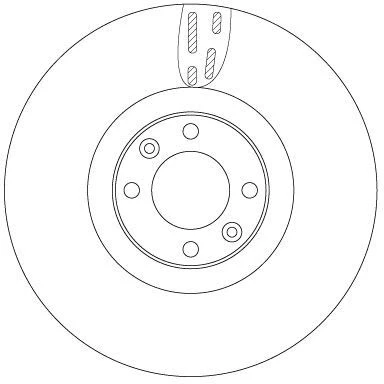 Bilde av Bremseskive, Framaksel, citroën ds4, ds5, ds 4 / crossback, 5, peugeot 308 i, cc, 4249 F6