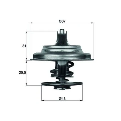 Bilde av MAHLE ORIGINAL TX 23 83D Termostat 83 med tetning