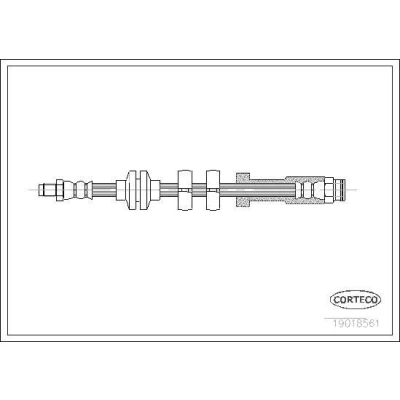 Bilde av CORTECO 19018561 Bremseslange framaksel 396