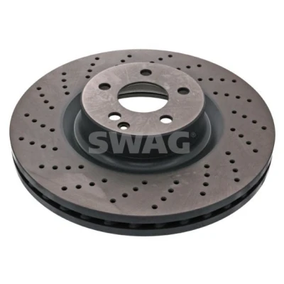Bilde av SWAG 10 94 4145 Bremseskiver framaksel 360 36 5 112 perforert / ventilert belagt høy karbon MERCEDES BENZ: S Klasse Sedan