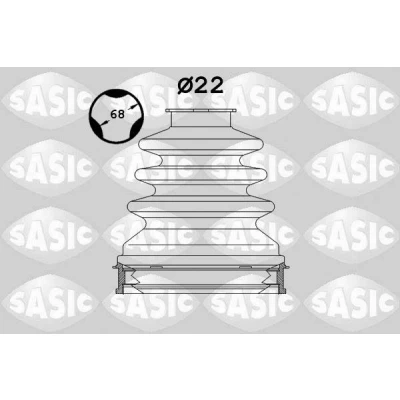 Bilde av SASIC 1904027 Drivakselmansjett framaksel, girkassesiden VOLVO: V50, V70 2, S40 II, OPEL: Combo C Varebil / Stasjonsvogn, Corsa Hatchback, MAZDA: 5