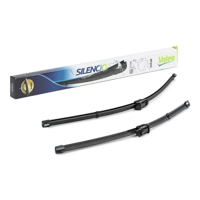 Bilde av Vindusvisker Valeo Silencio X.trm, Flat Blade Set 574643 foran Rammeløs Top Lock VOLKSWAGEN: Tiguan I, BMW: X5, X6, AUDI: A5 B8 Coupé