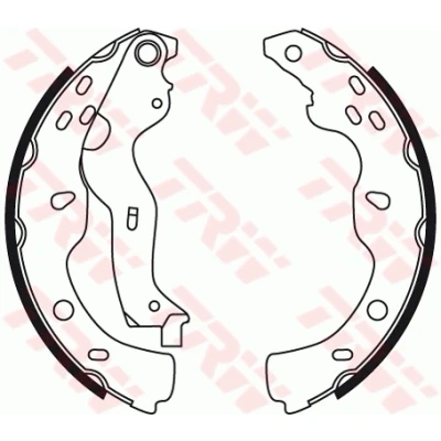 Bilde av TRW GS8743 Bremsesko 220 35 BOSCH SUZUKI: SX4 I Hatchback, FIAT: Sedici