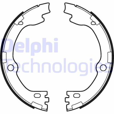 Bilde av DELPHI LS2119 Handbromsbackar KIA: SORENTO 3