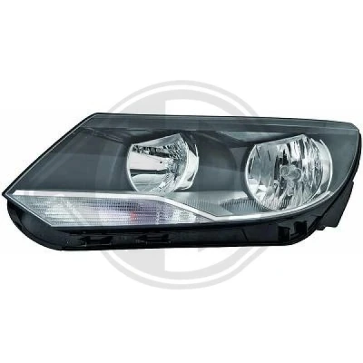 Bilde av DIEDERICHS 2255282 Frontlykter høyre PY21W, H15, H7 Halogen for høyrekjøring VOLKSWAGEN: Tiguan I