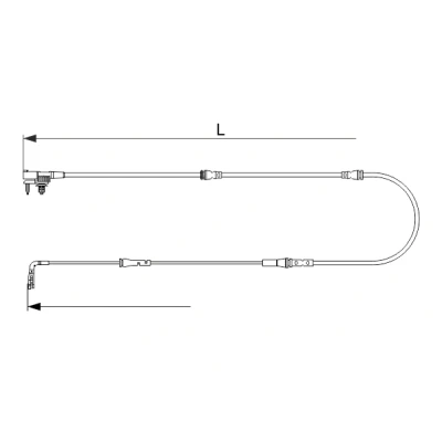 Bilde av Alarmkontakt, bremsebeleggslitasje, Framaksel jaguar f pace, land rover range velar OE LR090683, T4A12867, T4A13370