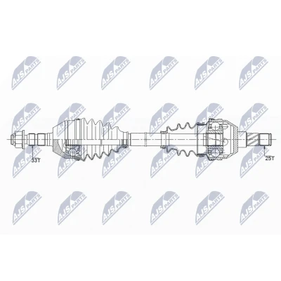 Bilde av Drivaksel, Framaksel venstre, opel,vauxhall, 24462244, 374549
