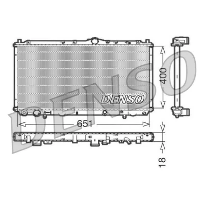 Bilde av DENSO DRM33061 Radiator Aluminium 400 651 18