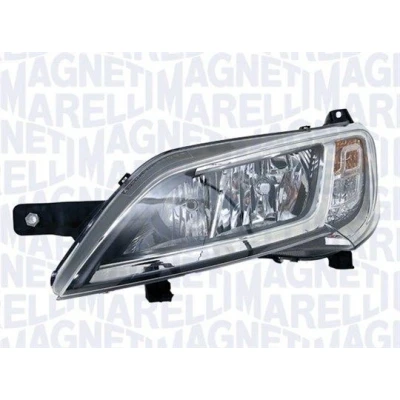 Bilde av MAGNETI MARELLI 712501001129 Frontlykter høyre H7, W21/5W, WY21W Halogen uten tåkelykt, med blinklys, nærlys for høyrekjøring lyspære
