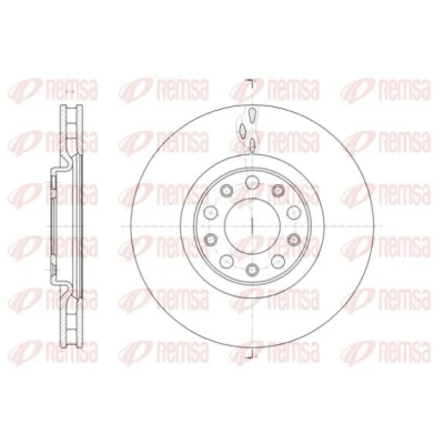 Bilde av REMSA Bremseskive ALFA ROMEO: Giulietta Hatchback, 159 Sportwagon, Sedan framaksel 305,3, 305mm 28mm 5 ventilert 61427.10 51767381,51767382