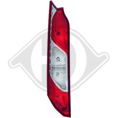 Bilde av DIEDERICHS 1455691 Baklykter venstre W16W, W21W, WY21W, W21/5W transparent uten pæreholder FORD: Transit Connect V408 Van