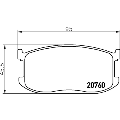 Bilde av Bremseklosser sett MINTEX MDB1188
