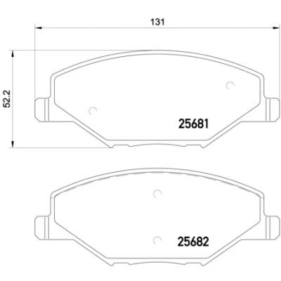 Bilde av BREMBO P 85 121 Bremseklosser ekskl. slitasjevarselkontakt med bremsecaliperskruer tilbehør SKODA: Fabia 2, III Stasjonsvogn