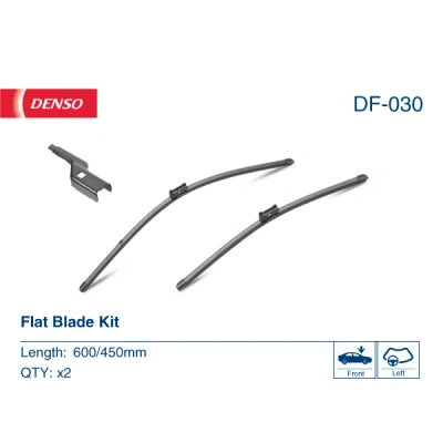 Bilde av Vindusvisker Denso Flat DF 030 Rammeløs VOLKSWAGEN: CADDY 3, Touran I, 4 Kasten, SKODA: Superb II Stasjonsvogn, Hatchback