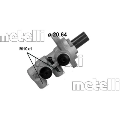 Bilde av METELLI 05 1240 Hovedsylinder 20,64 Aluminium