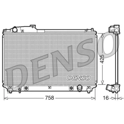 Bilde av DENSO DRM51003 Radiator Aluminium 425 758 16