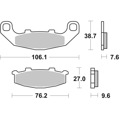 Bilde av BREMBO Sinter, Road Bremseklosser foran og bak 07KA11SA