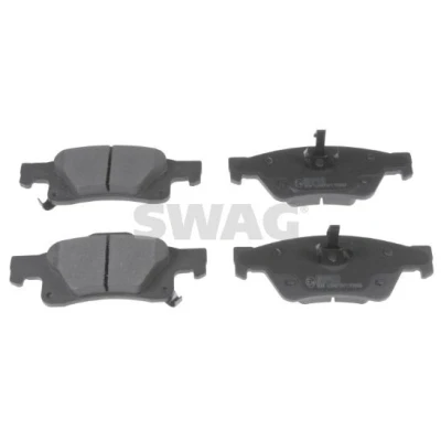 Bilde av SWAG 33 10 2657 Bremseklosser bakaksel med akustisk slitasjevarsel kolbleklips JEEP: GRAND CHEROKEE 4