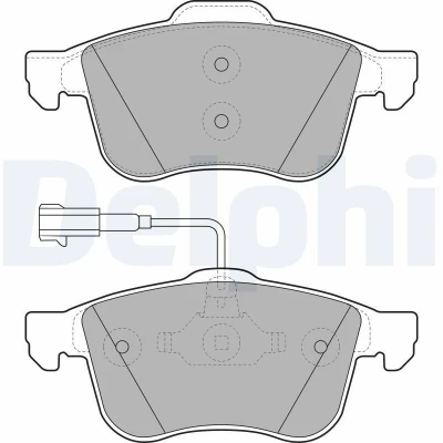 Bilde av Bremseklosser sett, Framaksel, alfa romeo 159, 159 sportwagon, brera, spider, 77363599, 77364587