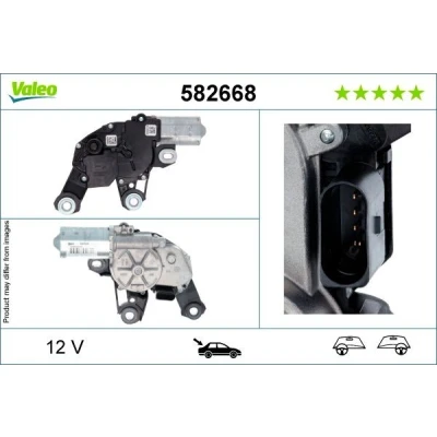 Bilde av VALEO 582668 Vindusviskermotor 12 bak for høyre/venstre ratt