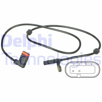 Bilde av DELPHI SS20499 ABS sensor aktiv 1065 MERCEDES BENZ: GLK