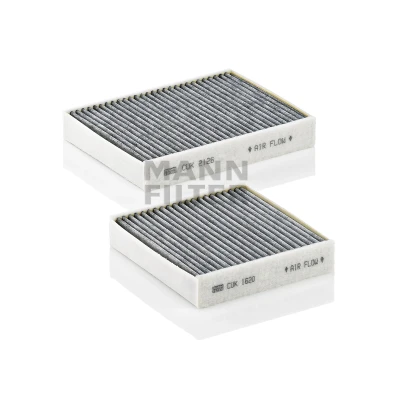 Bilde av MANN FILTER CUK 21 000 2 Kupéfilter Karbonfilter 159, 159 205 32 PEUGEOT: 208 I Hatchback, 207 2008 Stasjonsvogn, CITROËN: DS5 Hatchback