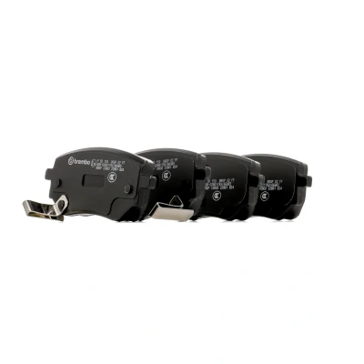 Bilde av BREMBO P 50 153 Bremseklosser med akustisk slitasjevarsel bremsecaliperskruer, antihyle blikk tilbehør NISSAN: NP300 Navara Pick up