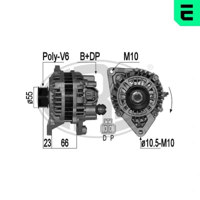 Bilde av ERA 209357A Dynamo 14V 80A