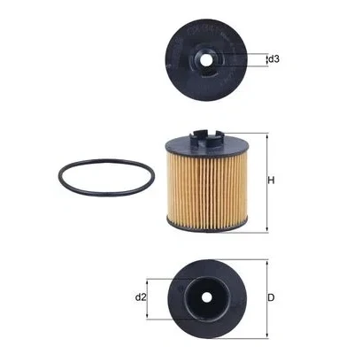 Bilde av Oljefilter MAHLE ORIGINAL OX 341D