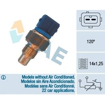 Bilde av EPS 1.830.552 Kjølevæsketemperatursensor Made in Italy OE Equivalent PEUGEOT: 306 Hatchback, Partner I Van, CITROËN: Xsara Coupé