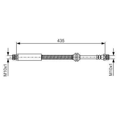 Bilde av BOSCH 1 987 481 459 Bremseslange 435 M10x1 VOLKSWAGEN: Caddy 3