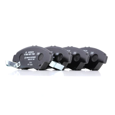 Bilde av BOSCH 0 986 461 759 Bremseklosser Low Metallic med akustisk slitasjevarsel HONDA: CIVIC 6 Coupe, CRX 3, Stufenheck