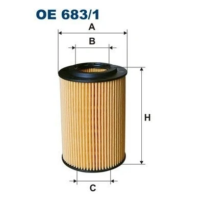 Bilde av FILTRON OE 683/1 Oljefilter Filterinnsats HONDA: CR V 3, 4, CIVIC 8 Hatchback