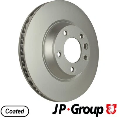 Bilde av JP GROUP 1163105170 Bremseskiver framaksel venstre 350 34 5 ventilert belagt PORSCHE: Cayenne, AUDI: Q7, VOLKSWAGEN: Touareg I