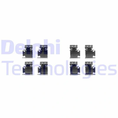 Bilde av DELPHI LX0354 Tibehørsett, skivebremse belegg TOYOTA: Avensis III Stasjonsvogn, Auris Hatchback, VOLKSWAGEN: Caddy 3, Touran I