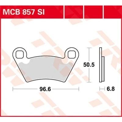 Bilde av TRW Sinter Offroad MCB857SI Bremseklosser