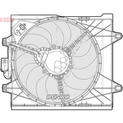 Bilde av DENSO DER09096 Kjølevifte FIAT: 500 Hatchback