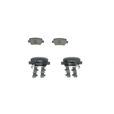 Bilde av BOSCH 0 986 494 933 Bremseklosser Low Metallic med integrert slitasjevarselkontakt, akustisk slitasjevarsel fjær