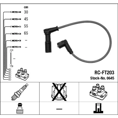 Bilde av NGK 0645 Pluggledninger 4