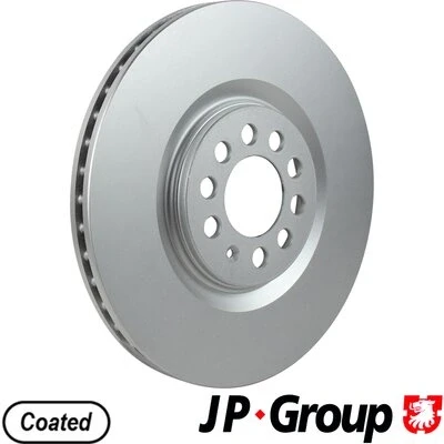 Bilde av JP GROUP 1163112500 Bremseskiver framaksel 312 25 5 ventilert belagt VOLKSWAGEN: Golf 4, Polo IV Hatchback, 4 Variant, AUDI: A3 Hatchback