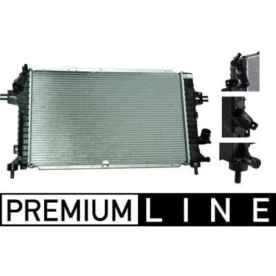 Bilde av MAHLE ORIGINAL CR 920 000P Radiator 599 368 26 Kjøleribber loddet OPEL: Astra H Caravan, GTC