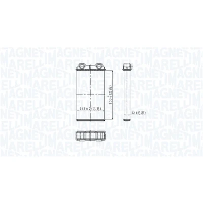 Bilde av MAGNETI MARELLI 350218439000 Varmeveksler OPEL: Vivaro A Combi