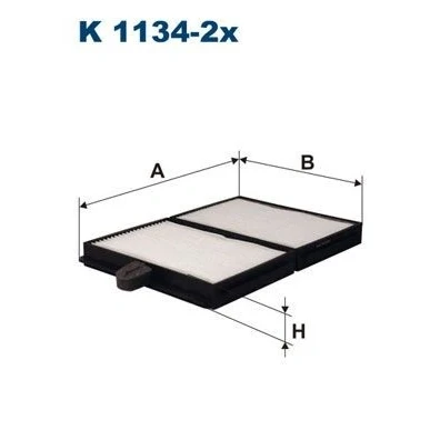 Bilde av FILTRON K 1134 2x Kupéfilter Partikkelfilter 203 142 20 TOYOTA: Avensis I Sedan, Verso, Carina E Hatchback