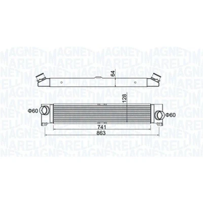 Bilde av MAGNETI MARELLI 351319204230 Ladeluftkjøler FIAT: Ducato III Flatvogn lastebil / Chassis