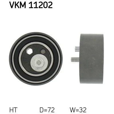 Bilde av SKF VKM 11202 Strammerull, tannrem med festemateriell AUDI: A4 B6 Sedan, A6 C4 Avant, B5 VOLKSWAGEN: Passat GP Stasjonsvogn