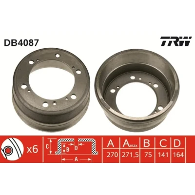 Bilde av TRW DB4087 Bremsetrommel 292