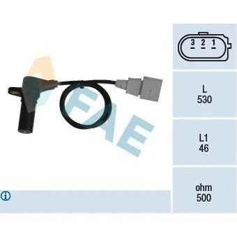 Bilde av Turtallssensor, motormanagement, audi,ford,seat,skoda,vw, 038 907 319 D, 957 147 F, 1100749, 1358961, 1424270, 143101