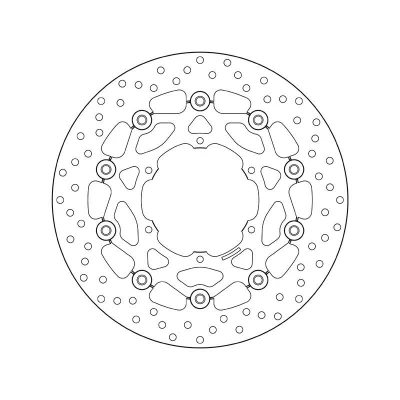 Bilde av BREMBO Bremseskive Serie Oro foran 300mm 5mm 6 hullet, todelt bremseskive, flytende 78B40896 Bremseskiver, Skivebremser