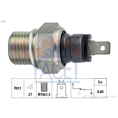 Bilde av FACET 7.0021 Oljetrykkbryter M16x1,5 1 Made in Italy OE Equivalent PEUGEOT: 505 Sedan, Partner I Van, 205 Hatchback