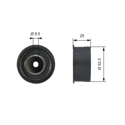Bilde av GATES T42076 Styrerulle kilerem tannrem Tru Power OPEL: Astra F Sedan
